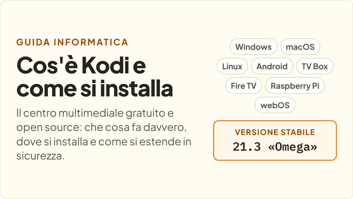 Kodi come centro multimediale: la tua libreria di film, musica, foto e TV su Windows, macOS, Linux e Android