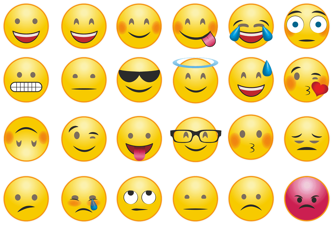 Un elenco di tutte le Emoji che utilizzate sui social