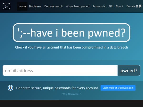 Verificare se il vostro indirizzo email è stato esposto a vulnerabilità