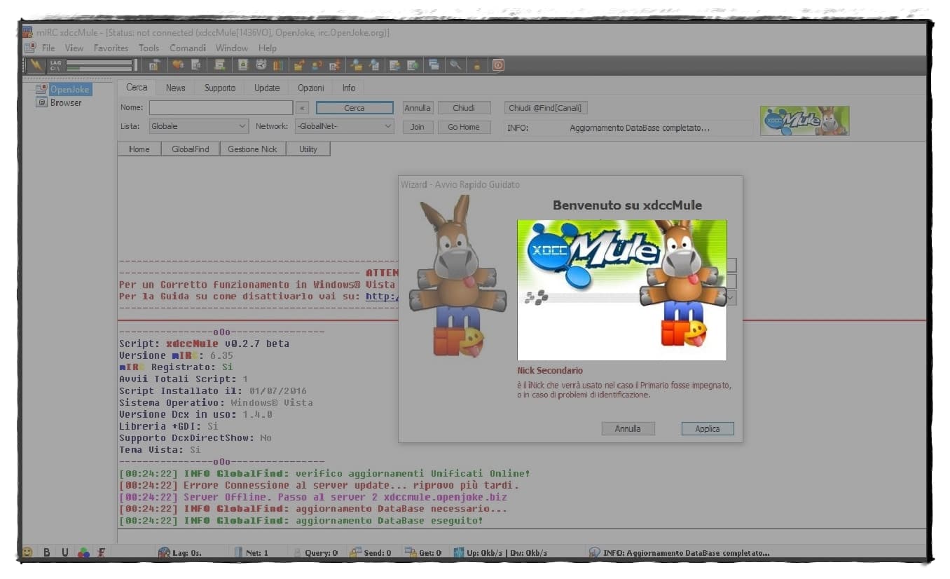 Programmi freeware – xdccMule (download da reti IRC)