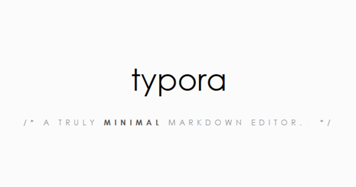 typora editor