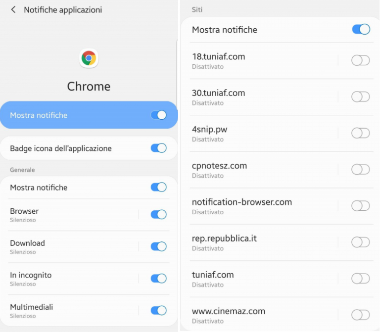 Come Disattivare Le Notifiche Di Chrome Sul Cellulare